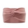 Ribbed Cotton Cross Twist Headband Wide Sports Headband Yoga Sweatband Hair Accessories