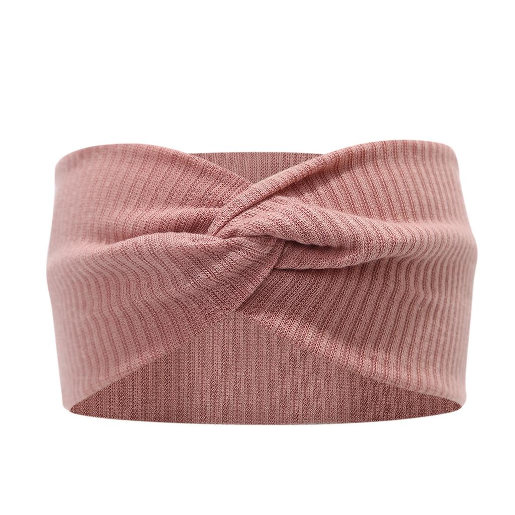 Ribbed Cotton Cross Twist Headband Wide Sports Headband Yoga Sweatband Hair Accessories