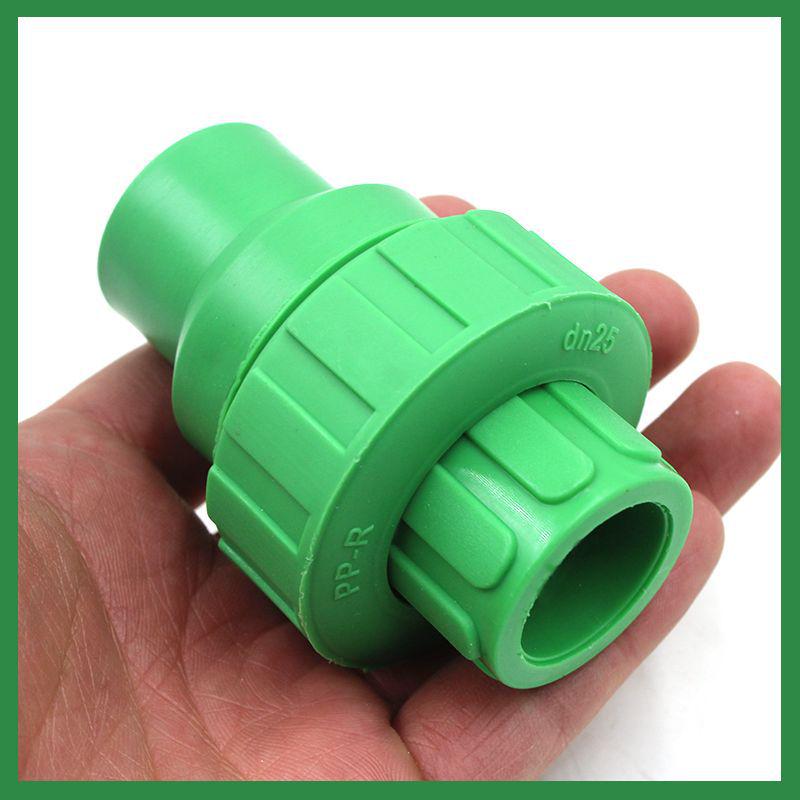 Verdicktes Grünes PPR Vertikales Rückschlagventil Einweg Wasserpumpe Fuß Verschraubungsverbinder