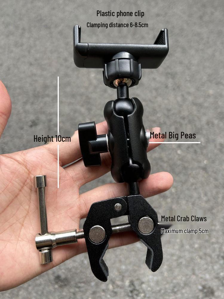 Crab Claw Armrest Phone & Tablet Holder for Excavators, Trucks & Forklifts - Shockproof Stand