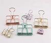 10 Colored Long Tail Note Holders, Ticket Holders, Grid Photos, Wall Decoration Photo Holders, Simple Metal Hollow Holders