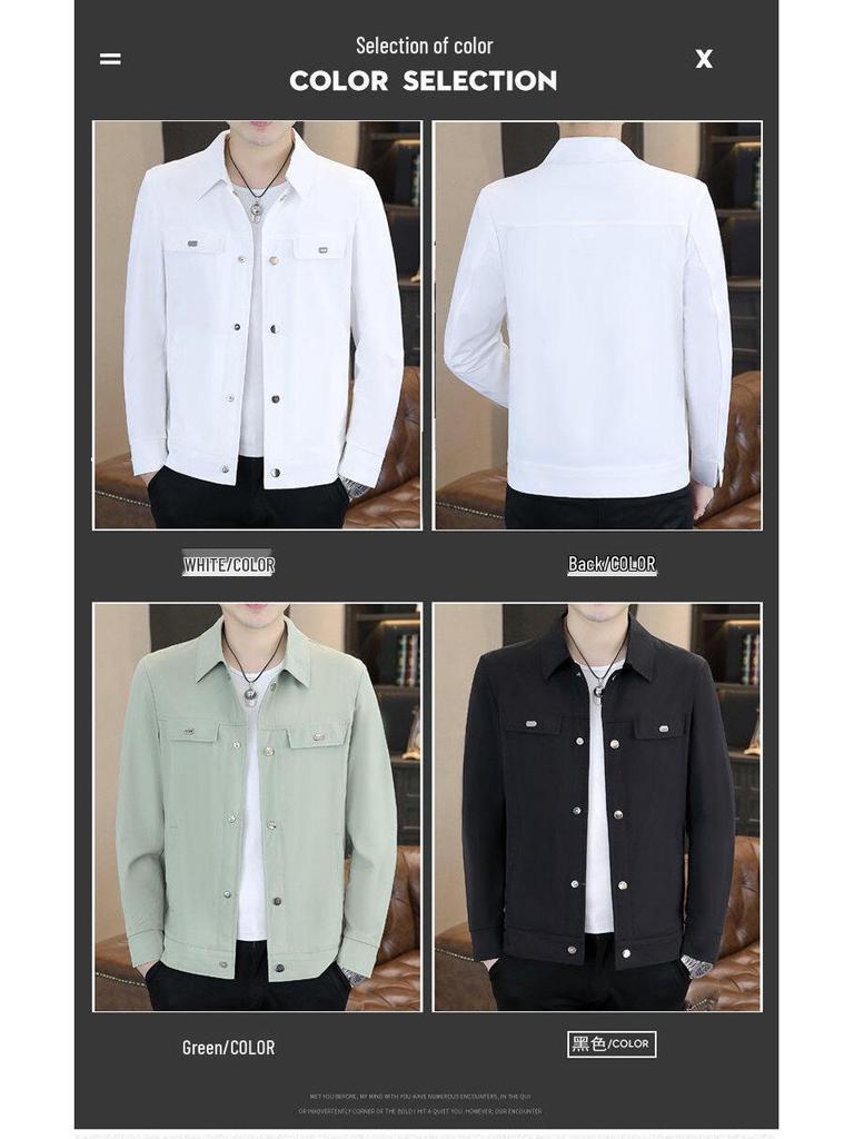 Men's Lightweight Ice Silk Sun Protection Executive Jacket - Perfect for Business Casual