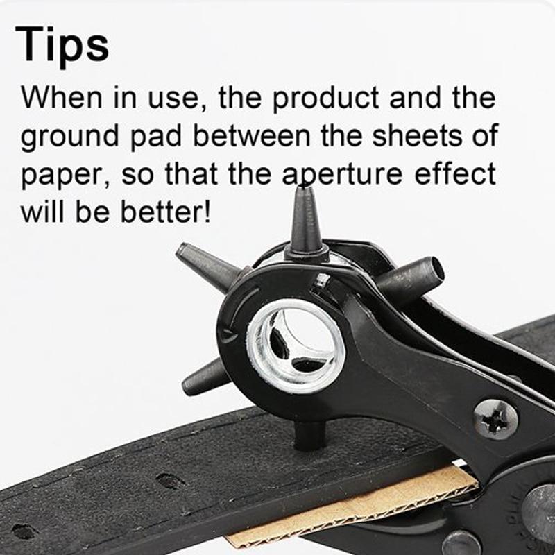 Gürtelstanzer, 6 runde Löcher, multifunktionaler Gürtel, Gürtel, Gepäck, Kunststoffprodukte, Leder, Papier, Kartenstanzer, Lochzange