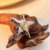 Yori Stainless Steel Metal Cast Gold Silver Mix Color Starfish Ring Women Charm Summer Beach Trendy Chic Jewelry