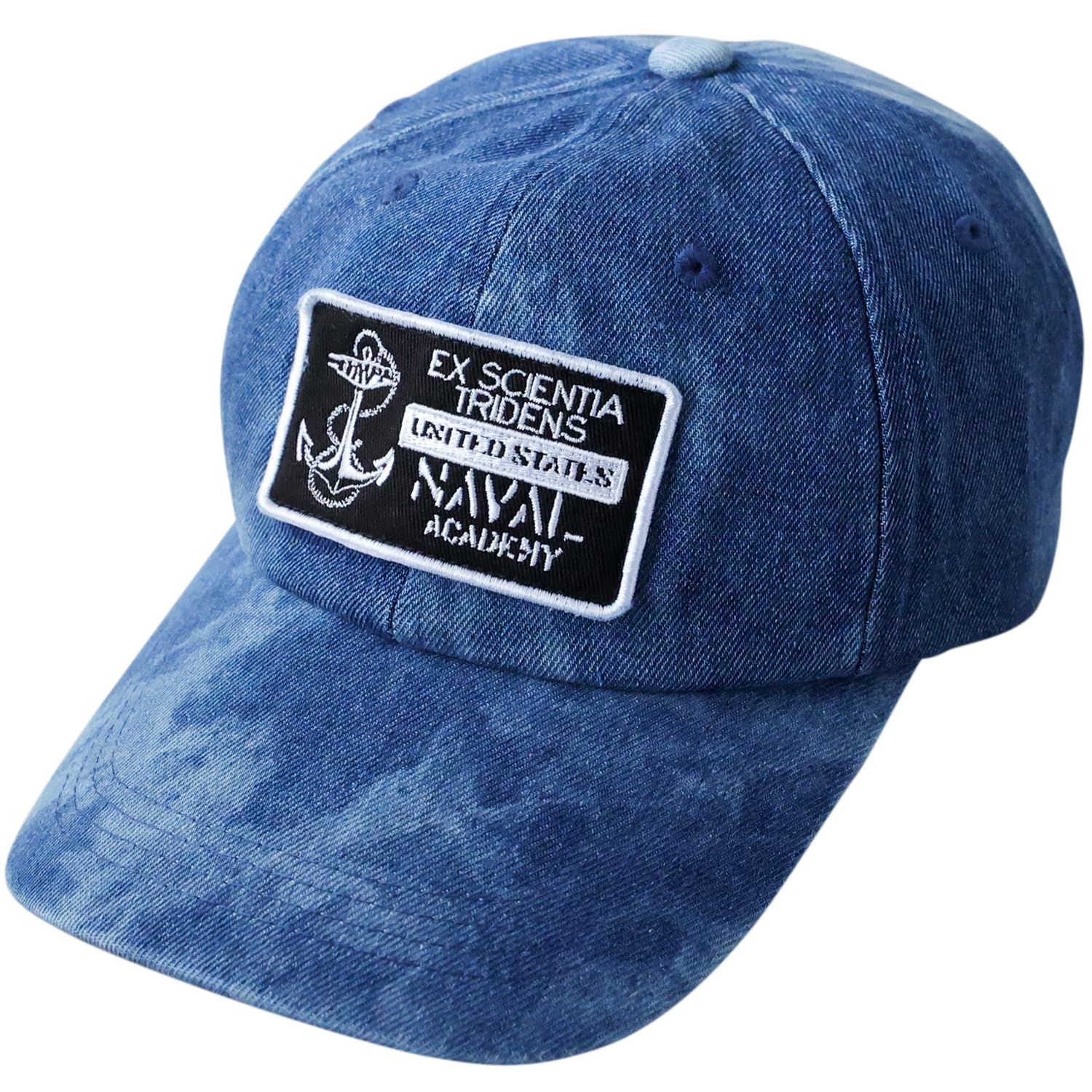 

Avirex Military Faded Denim Cap with American Summer Baseball 068 Men s Low-Profile Embroidery, MA-1 Style, Casual, Cap, Indigo,