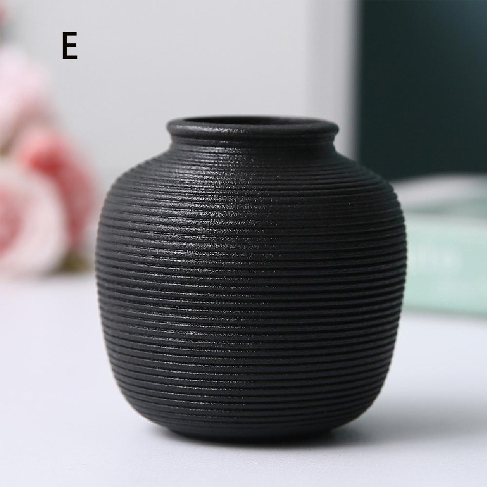 

1 шт. Маленькая керамическая ваза для гидропонных растений, декор из сухих цветов, гостиная, столовая, домашний офис, книжная полка (Маленький, Мини)