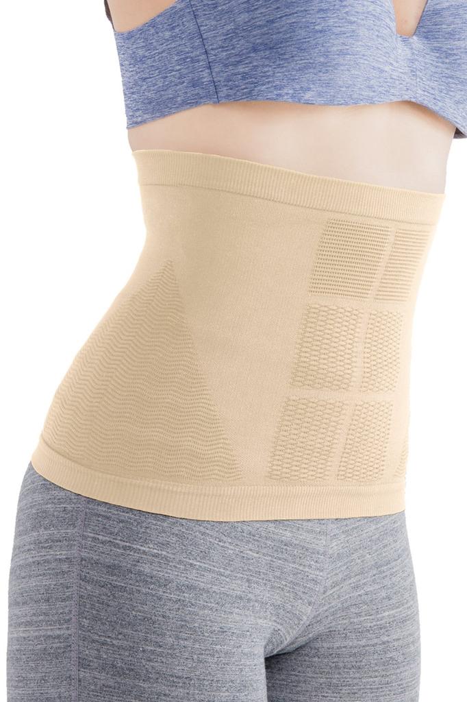 Unisex supervised by stretch trainer Tadashi Abdominal muscle shaping stomach correction belt S-obi (Beige) LL-3L (Waist 77-93cm) [Fully Kaneko]