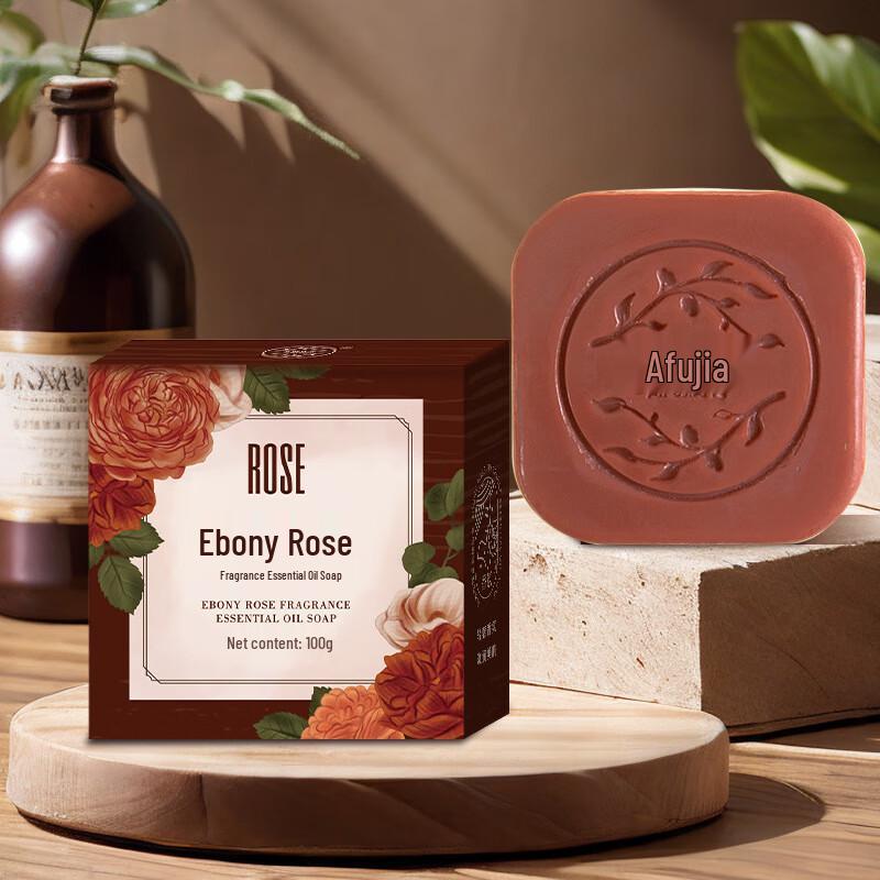 

AIFUJIAPIN Ebony Rose Scented Handmade Essential Oil Soap