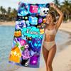Customizable personalized beach towels Game Blox Fruits themed designs.Suitable for the beach, yoga, sports;ideal as beach accessories