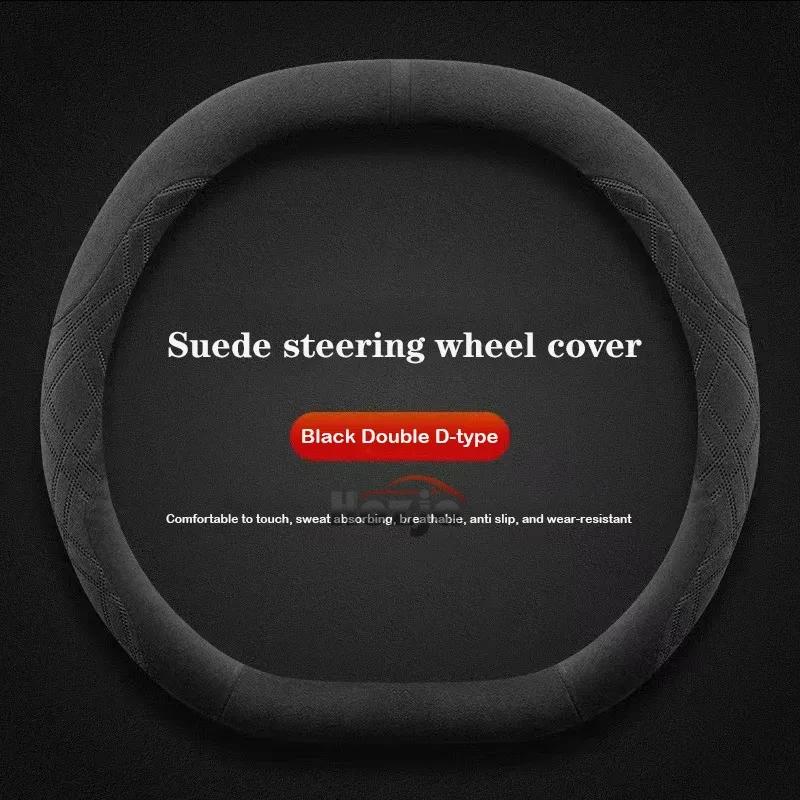 Suede Leather Car Steering Wheel Cover for Voyah Courage 2024 2025 Car-styling Auto Accessories