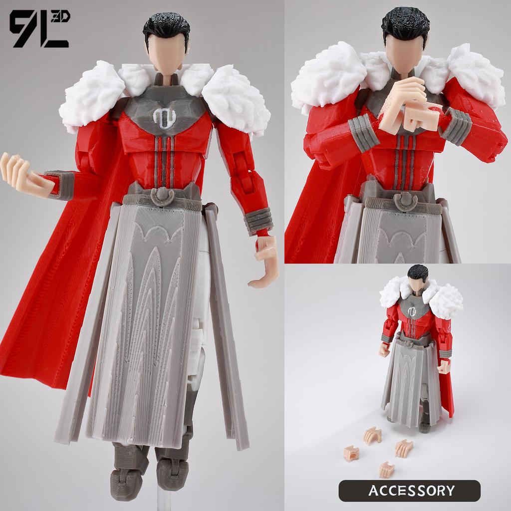 9L3D Printed Indomitable Hero Tech Jacker Lucky13 Action Figure Dummy13 MultiJointed Collectible Model Toy T13 Birthday Present