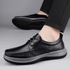 Fashion Walk Mens Oxford Shoes British Style Man Genuine Leather Casual Shoes Non-Slip Lace-Up Formal Dress Footwear Elegantes Men Shoe