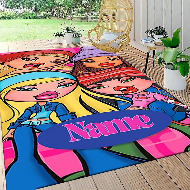 Custom Name Starlit Fashion Journey Carpet Rug Customizable Soft Washable Anti-Slip Home Living Room Sofa Mats Personalized Rug. 0909120