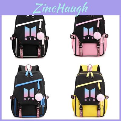 Sac à dos étanche grande capacité Bts pour le voyage et l'école Chargement USB inclus