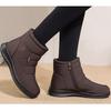Women's Boots 2025 Winter Shoes For Women Ankle Boots Warm Fur Botas Mujer Waterproof Low Heels Snow Boots Winter Flat Shoes