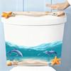 Beach Ocean Removable Flip Toilet Waterproof Sticker