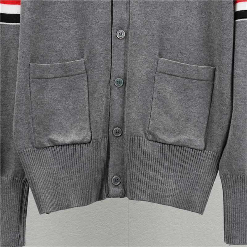 Knitted Cardigan Jacket Women's Autumn And Winter V Neck Sweater Striped Long Sleeved Loose Top Sweater