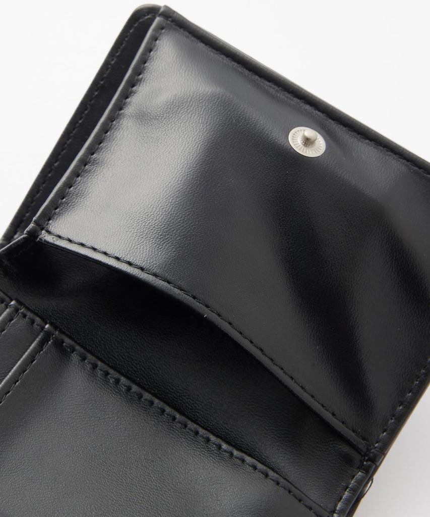 X-girl XG Emblem Buckle Faux Leather Mini Wallet (105254054006) Black, One Size