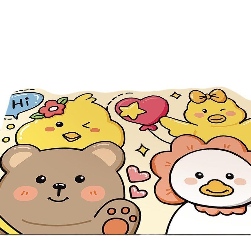 Cartoon Can Love The Home Door Mat Door Dirty Anti-slip Mat Into The Door Porch Can Be Cut Carpet