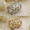 Cylinder Hollow Scarf Ring Silk Clip Buckle Brooches