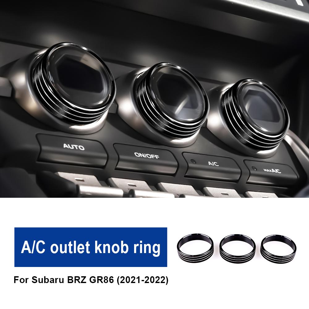 AC Switch Rings For Subaru BRZ GR86 2025 2025 2025 2025 AC Adjustment Knob Cover Navigation Audio Knob Interior Accessories Trim