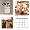 Durable Desktop Decoration 2027 Pet Snapshot Wall Calendar, Spiral Binding Thickened Paper Monthly Planner for Desk Planner, 12 Month Cute Animal