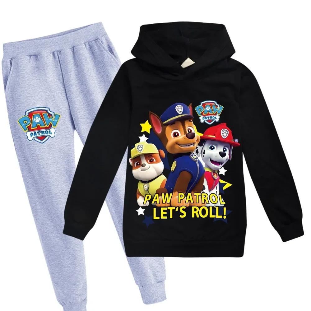 

Kids Hoodie Girls Clothes Children Clothing Paw Patrol Hoodies Set Autumn Suit Boys Hooded Sweatshirt Casual Pants Pullover Set Costume 160