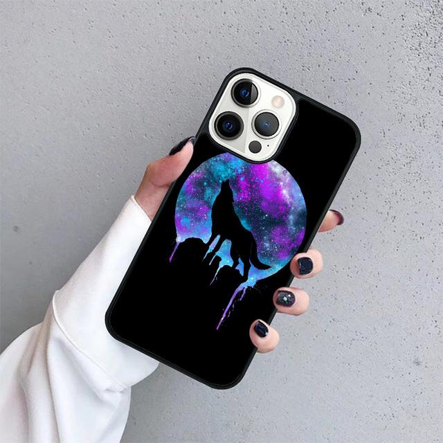 Animal Wolf Roar Phone Case Cover For iPhone 17 Air 15 16 14 13 12 Pro Max 11 Pro Max Plus Coque Shell