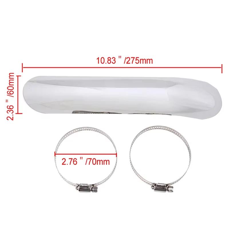 Universal Motorcycle Exhaust Pipe Heat Shield Cover Muffler Protector Guard Moto Accessories Fit For Harley Honda Yamaha Custom