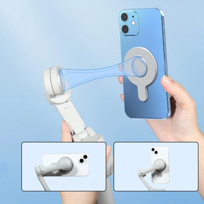 For DJI Magnetic Ring Clamp Holder for Any Phone For DJI Osmo Gimbal Stabilizer Accessories for Magsafe DJI OM7/OM7P/OM6/5/4SE/4