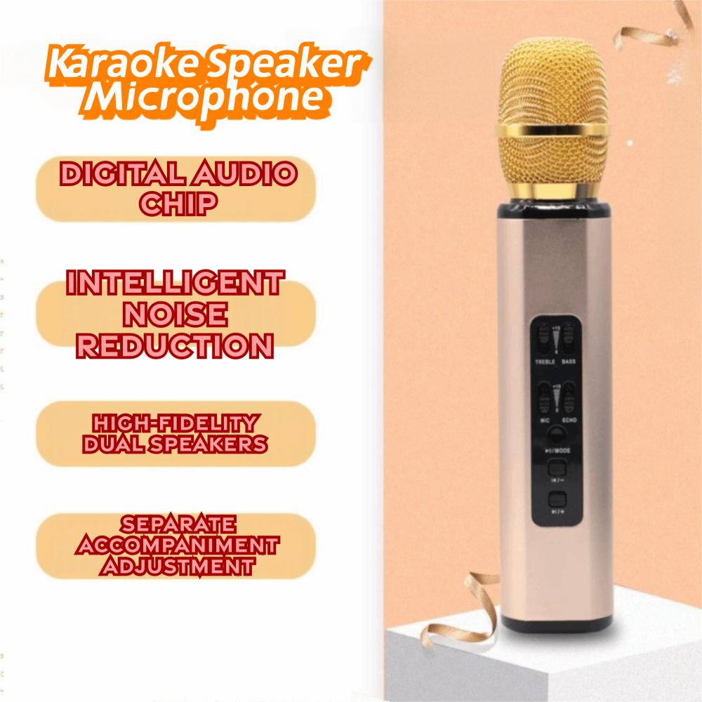 Professional Karaoke Microphone Portable Karaoke Speaker Microphone Bluetooth Microphone Bar
