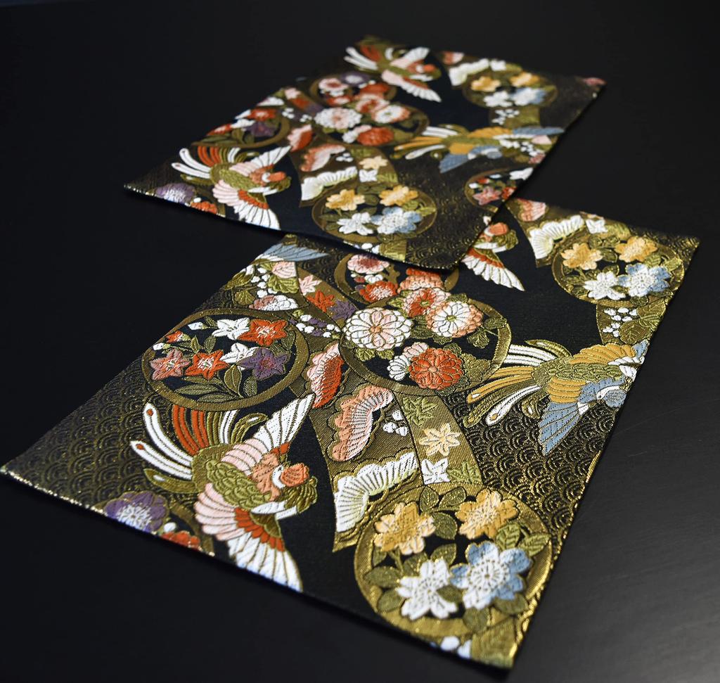 and ready to this Japanese gift for foreigners makes a great Set of two kimono and Japanese tea mats with an pattern Pre-packaged gift, gift!