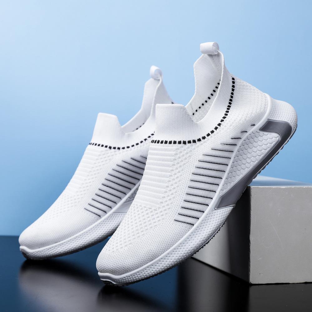 Men's Korean Style Slip-on Casual Shoes - Breathable, Soft Sole, Large Size, Trendy Sports Design