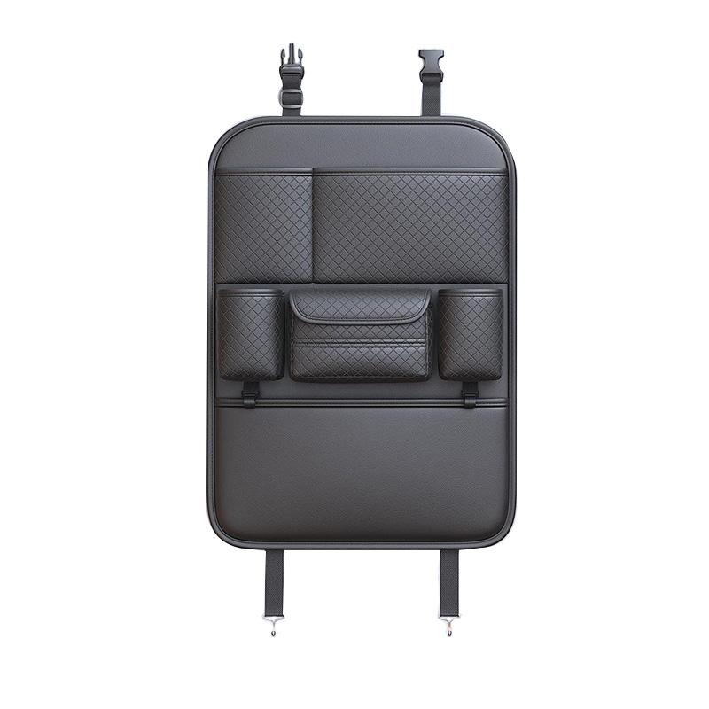 

Car Seat Back leather Organizer High-Capacity Multi-functional Multi-Pocket Backseat Storage Bag Wear-Resistant Anti Kick Mat