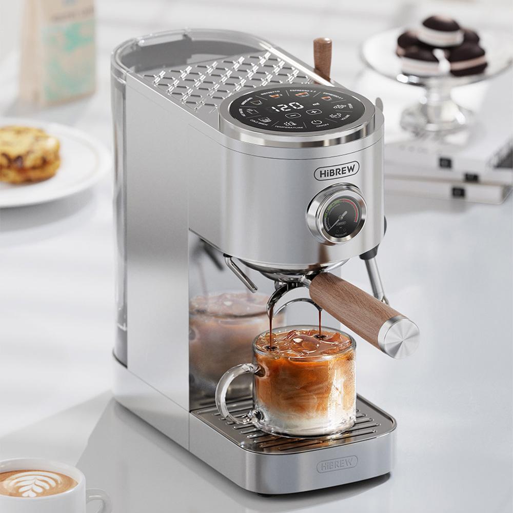 HiBREW H13 Dual Boiler Espresso Machine With Touchscreen,Multi-Functional Brewing and Hot/Cold Extraction,20 Bar