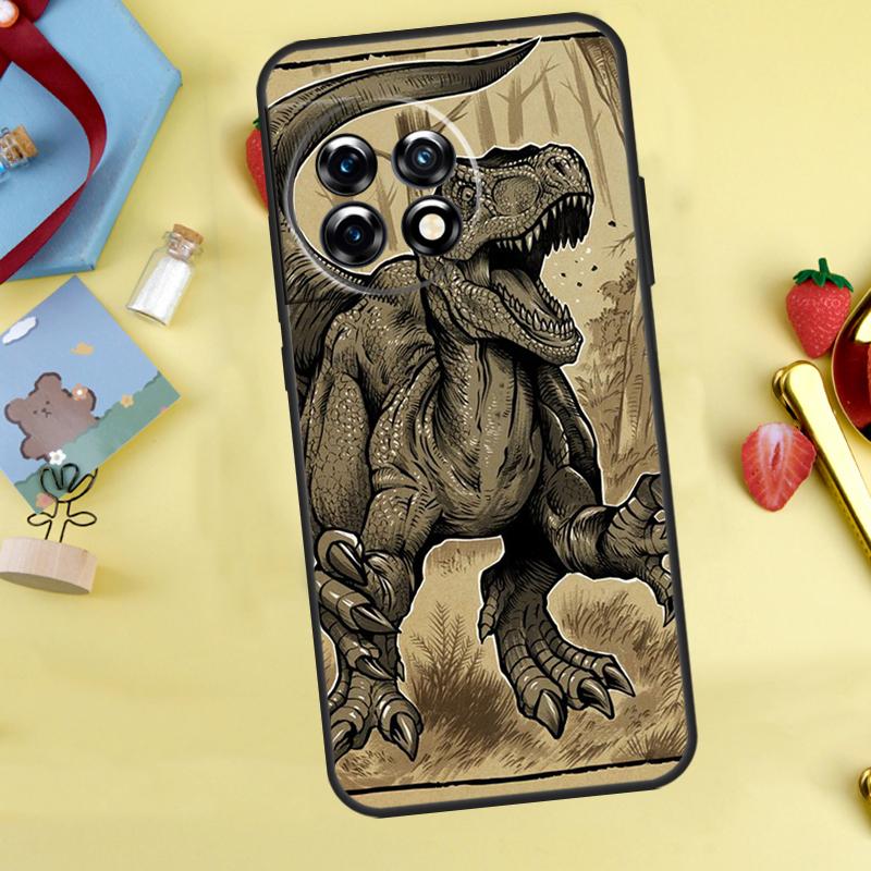 Dragon Dinosaurs Case For OnePlus Nord 5 CE 2 3 4 Lite N20 N30 OnePlus 10T 12R 13R 13T 10 11 12 13 15 Cover