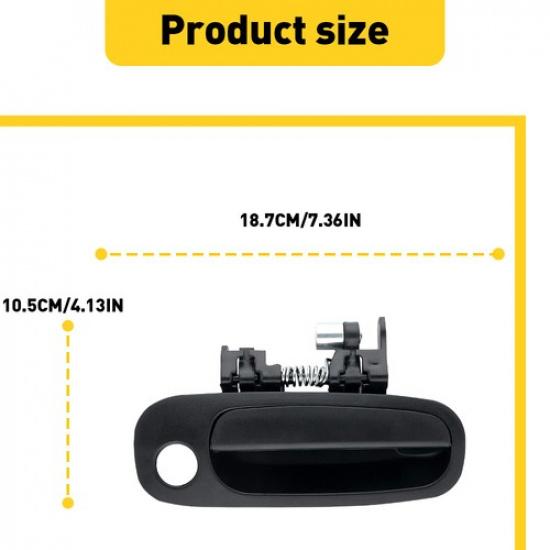 For 35827 TOYOTA Black Front Right COROLLA Outside RH Outer Side Door Handle