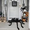 DIY Ornament Horror Giant Spider Black Plush Spider Artificial Spider Haunted House Decor