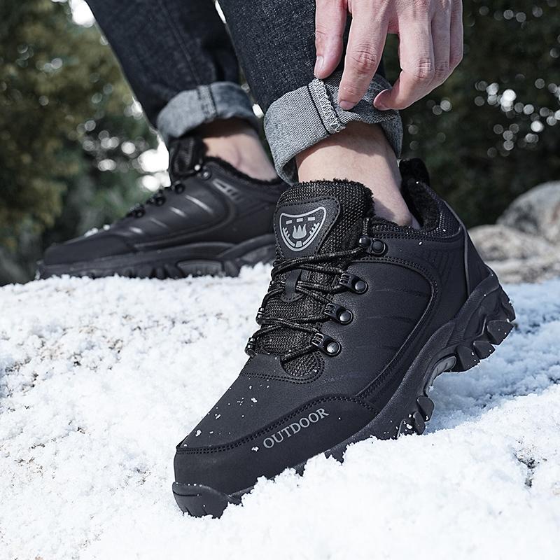 Men's Sneakers Outdoor Low-top Men's Hiking Shoes for Mountain Climbing and Warmth Men's Boots Outdoor Hiking Boots Work Shoes