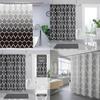 Curtains Shower Weighted Mould Proof Resistant Grey Black Shower Curtain Machine