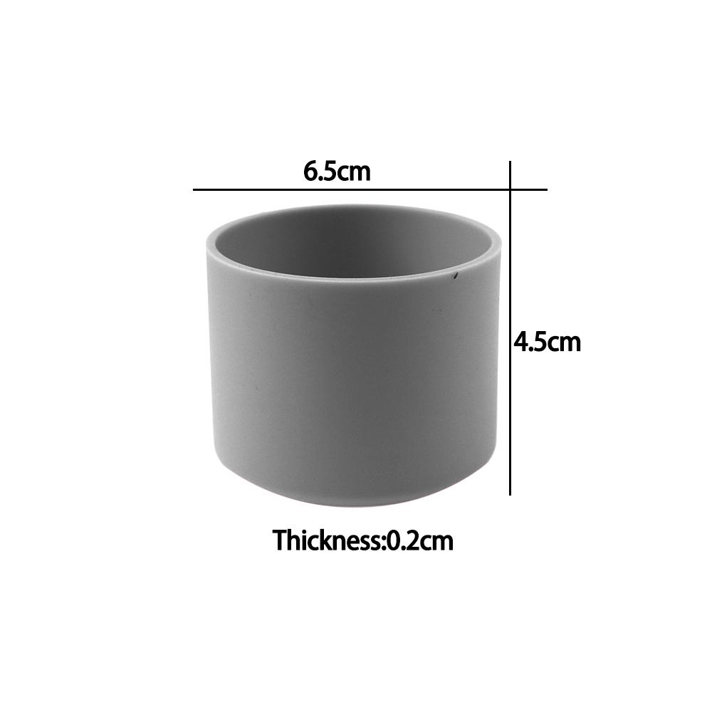 For Better Life 1Pc 6.5cm Soft Silicone Cup Bottom Sheath Protector Sleeve For Glass Water Tea Bottle Anti Damage Accessories