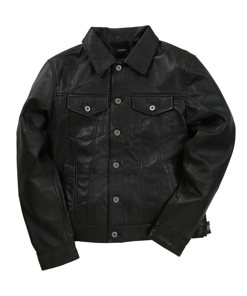 Shop Reproduction Leather Large D Black Genuine Leather Lightweight Long Rider Double Rider Single Rider Leather Jacket [JIGGYS SHOP] Ziggy's Men's