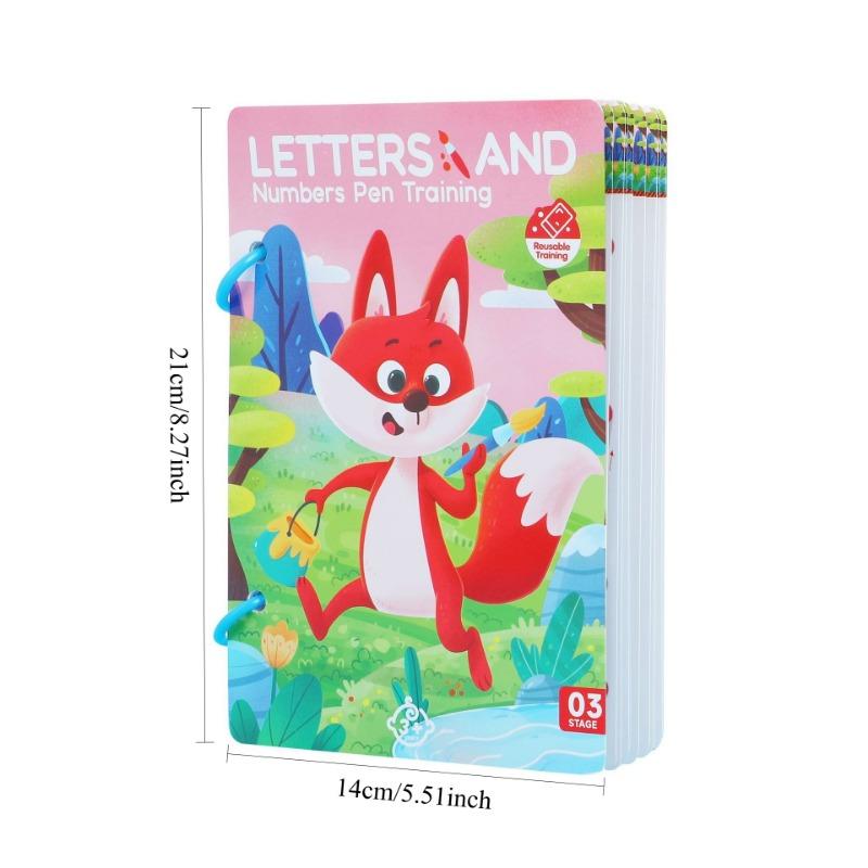 1SET erasable pen control training kindergarten baby early education enlightenment card pen movement hierarchical training concentration toy