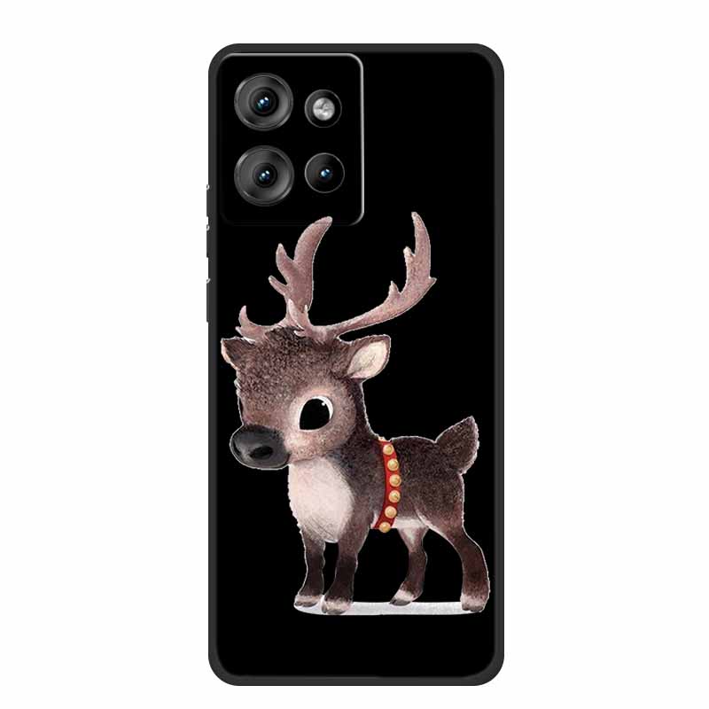 Handyhülle Für Motorola Moto G 2025 Hülle Cartoon Schwarzes Silikon Weiches TPU Rückseite Für Motorola Edge 50 Neo S50 G75 Hülle G 75