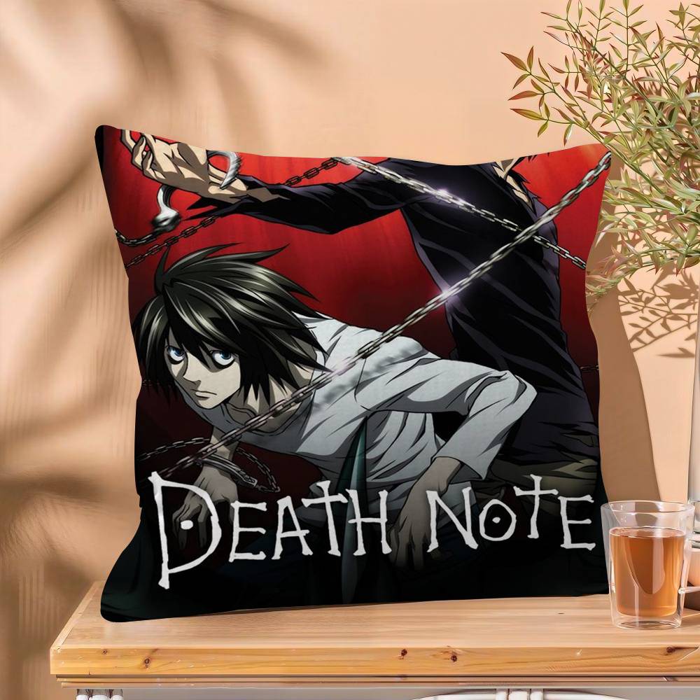1PC Aanime Death Note  Cushion Cover Car Throw Pillow Case For Sofa Car Christmas Gift