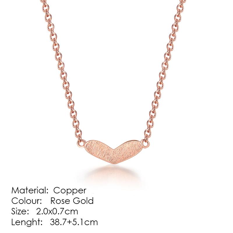 

ZHOUYANG Top Quality Heart to Heart Rose Gold Color Pendant Necklace Jewelry Made with Austria Crystal N062 N063
