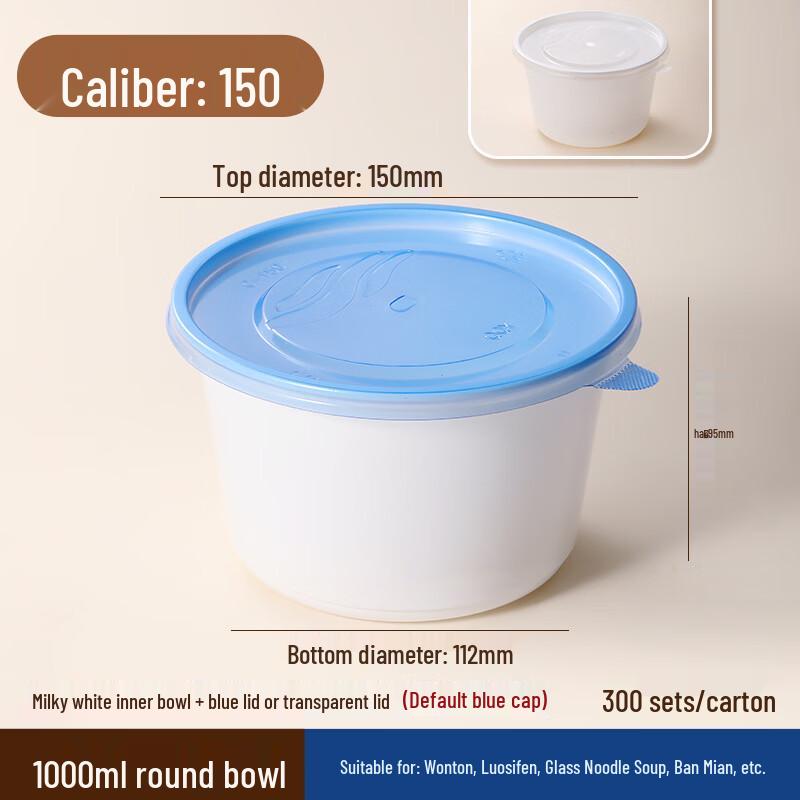 Handom Disposable Takeaway Soup Bowls with Lids