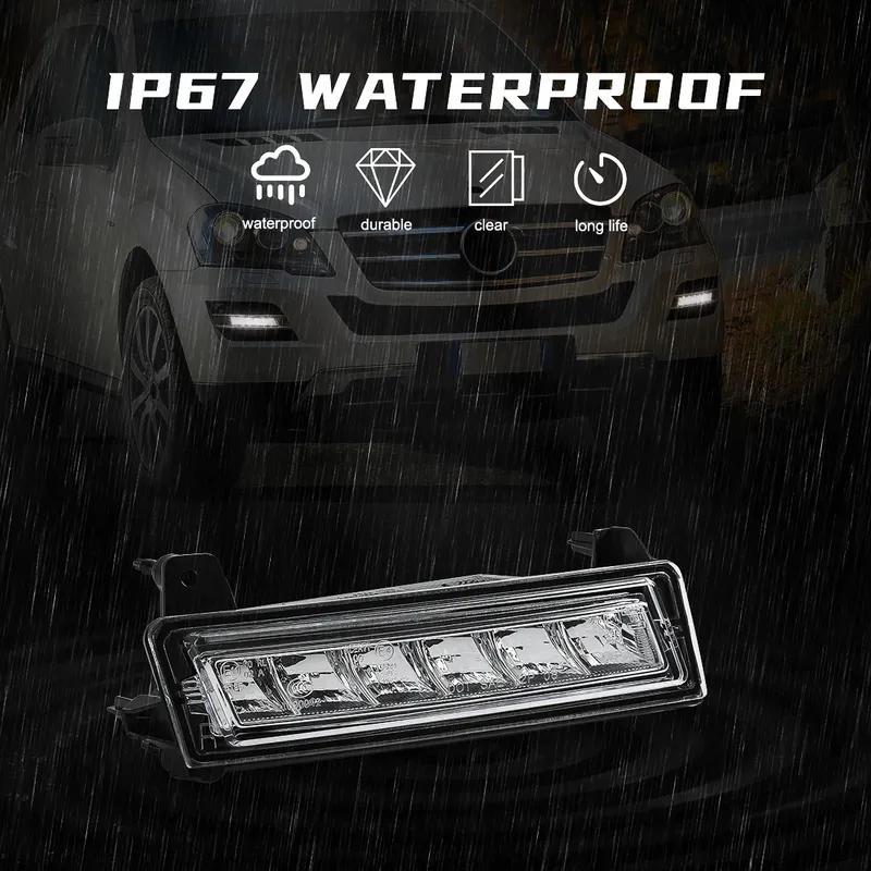 LED DRL For Mercedes Benz W164 X164 X204 ML350 ML450 GL450 GLK350 2009-2013 Foglamp Front Bumper Headlight 1649060251 1649060151
