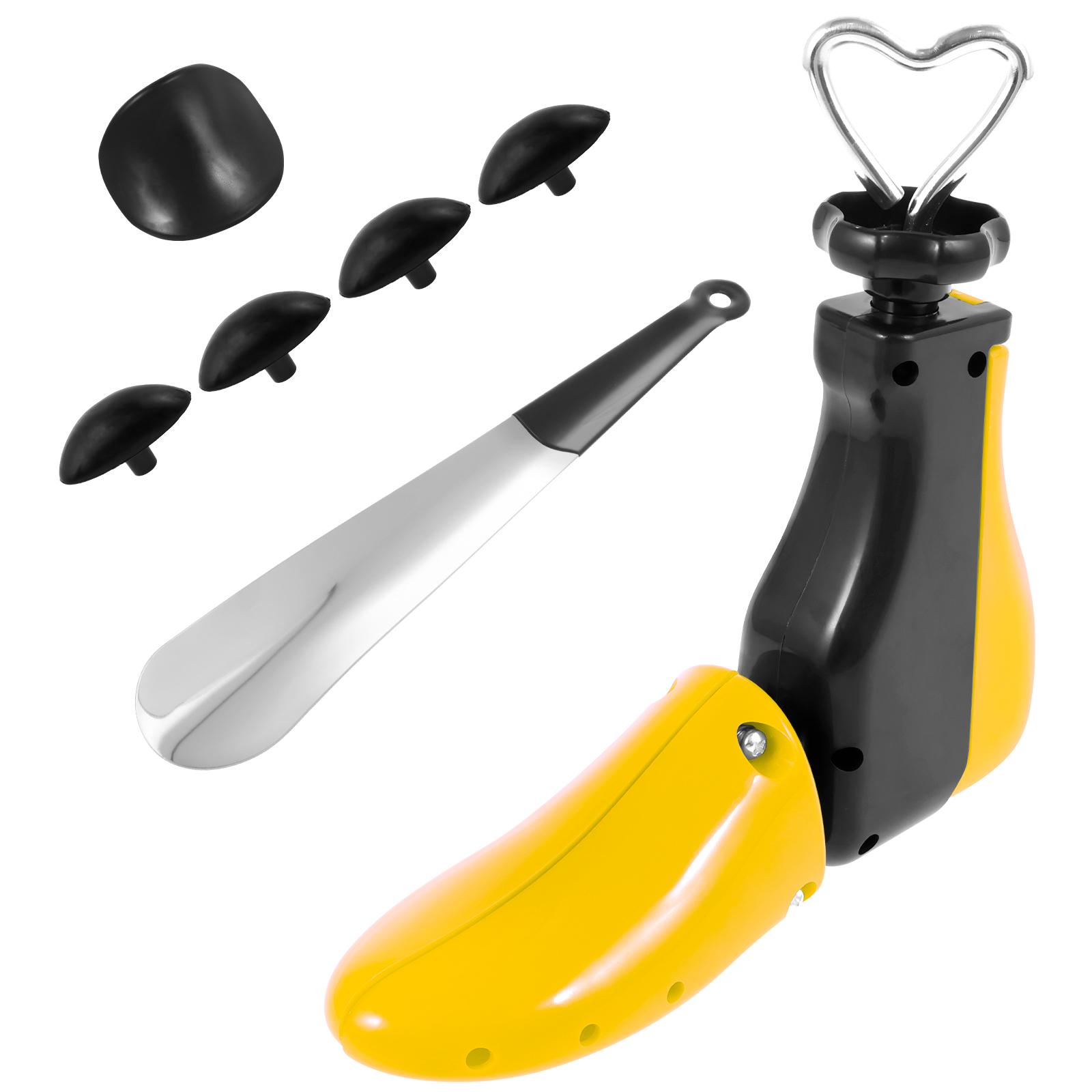 

Универсальная колодка для обуви Регулируемая колодка для сапог с рожком для обуви Расширитель для обуви Растяжитель для обуви для мужской и женской обуви жёлтый