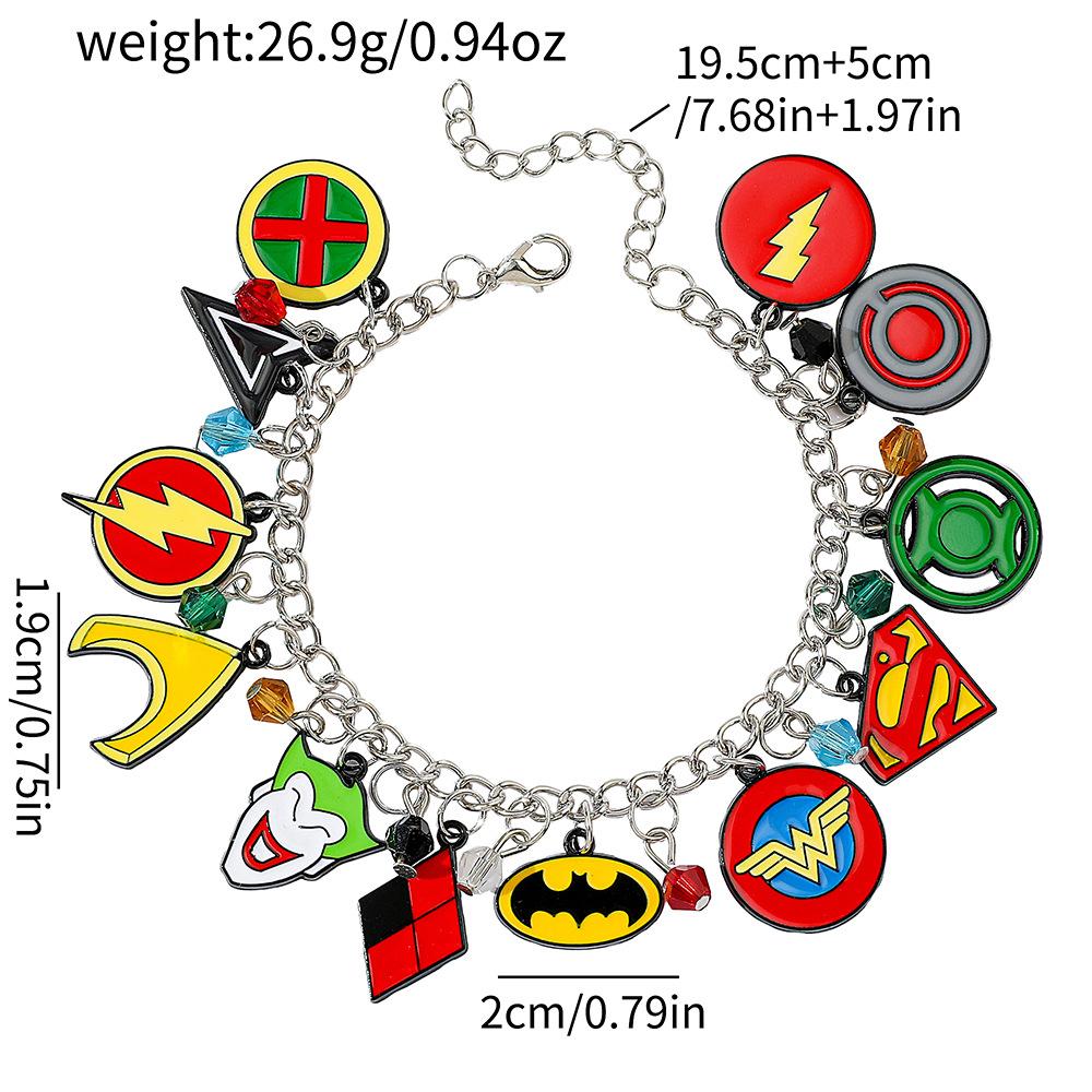 Halloween Anime Cartoon Theme Adjustable Superhero Character Bracelet Accessory